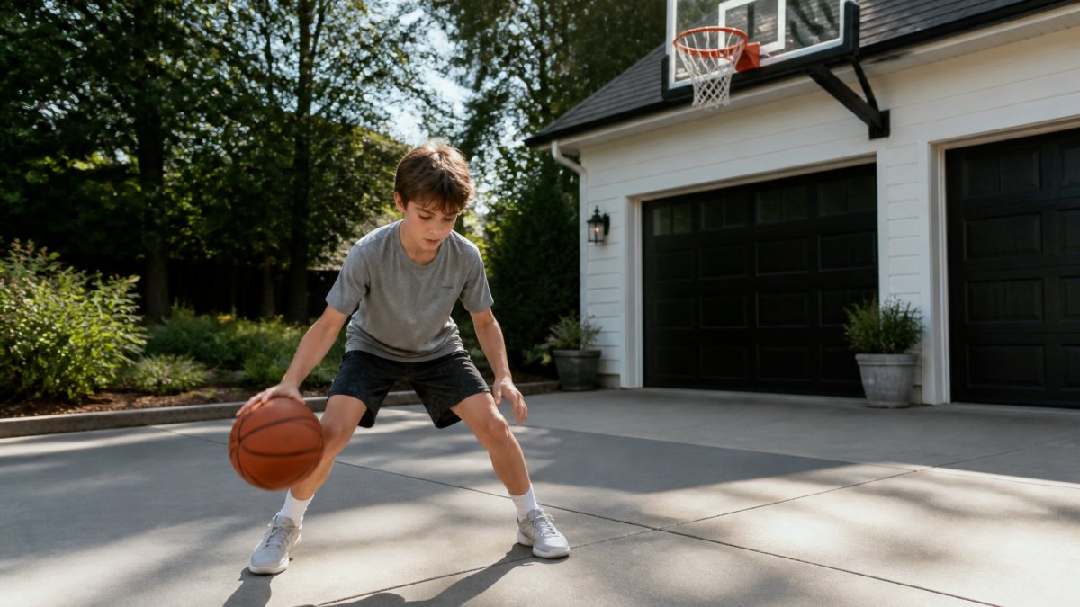 Flowchart illustrating steps for basketball training for shy kids to build confidence in a low-pressure setting.